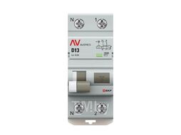 Дифференциальный автомат DVA-10 1P+N 13А (D) 300мА (AC) 10кА EKF AVERES rcbo10-1pn-13D-300-ac-av