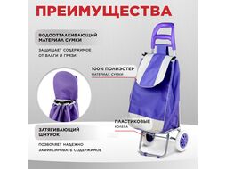 Сумка-тележка хозяйственная на колесах 30 кг, PERFECTO LINEA