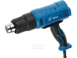 Термовоздуходувка BULL HG 5501 в чем. + набор сопл (1800 Вт, 3 скор., 50-550 С, ступенч. рег.)