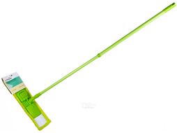 Швабра для пола с насадкой из микрофибры Solid, зеленая, PERFECTO LINEA