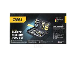 Набор ручного инструмента Deli YS EDL-C1011E 11 предметов, сумка