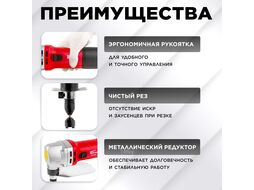 Ножницы высечные WORTEX NB 1660 в чем. (600 Вт, сталь до 1.8 мм)