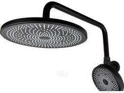 Душевая система (Lt) D35, серия Lotus черный, (На стену, Короткий излив) A-five A5-0637