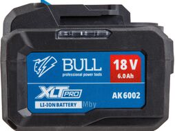 Аккумулятор AK 6002 18.0 В, 6.0 А/ч, Li-Ion XLTpro (18 В, 6 А*ч, Li-ion) BULL 1329597