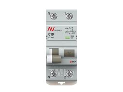 Дифференциальный автомат DVA-10 1P+N 10А (C) 30мА (A) 10кА EKF AVERES rcbo10-1pn-10C-30-a-av