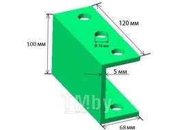 Сцепка FM-700М (для стойки 16мм, винтовая регул. в 2-х плоск.) 37.06.50.00.00 (ЗАО "ВРМЗ") (3706500000)