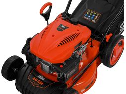 Газонокосилка бензиновая STARTUL GARDEN 46 SM самоходная (5.0 л.с., шир. 46 см, самоходная, мульчир., стальн. корпус, травосборник 60 л) SG1015