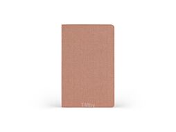 Блокнот А6 90*140 мм., 96 л., св-кремовый, лин. "Harris salmon" интегральн. обл. искусств. матер., коричневый, срез коричневый CASTELLI 0QO1LI-U24