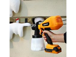 Краскопульт аккумуляторный SGDK20-Li, 20В, 1000 мл, 2x2.0Ач Deko 086-1020
