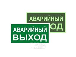 Знак эвакуационный E 23 "Указатель запасного выхода" 150x300 мм, металл EKF zn-e-23-f