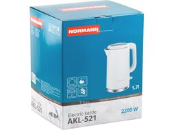 Чайник электрический AKL-521 NORMANN (2200 Вт; 1,7 л; двойн.стенки)