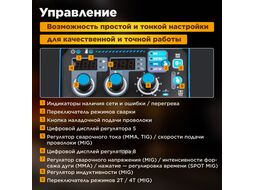 Сварочный инвертор Solaris MULTIMIG-221