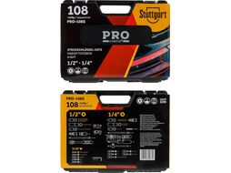 Набор головок и бит 108пр. 1/4",1/2" PRO STARTUL STUTTGART (PRO-108S) (6 граней)