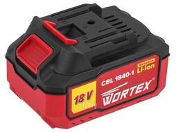 Аккумулятор WORTEX CBL 1840-1 18.0 В, 4.0 А*ч, Li-Ion ALL1 (18.0 В, 4.0 А*ч, индикатор заряда)