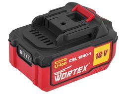 Аккумулятор WORTEX CBL 1840-1 18.0 В, 4.0 А*ч, Li-Ion ALL1 (18.0 В, 4.0 А*ч, индикатор заряда)