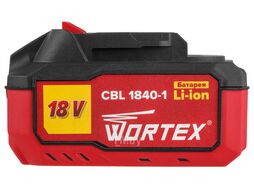 Аккумулятор WORTEX CBL 1840-1 18.0 В, 4.0 А*ч, Li-Ion ALL1 (18.0 В, 4.0 А*ч, индикатор заряда)