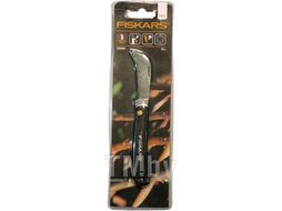 Нож садовый FISKARS изогнутый для прививок (125880)