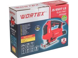 Лобзик электрический WORTEX JS 6507 LE в кор. 650 Вт, 500-3000 ход/мин, пропил до 65 мм (Быстрозажимной патрон, маятниковый ход, рег. об., лазер, подс