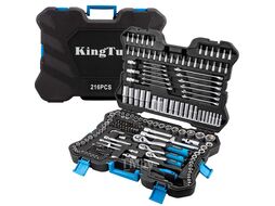 Набор инструментов 216пр. 1/4", 3/8", 1/2" (6гр.) KINGTUL KT-38841 EURO