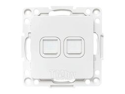 Механизм розетки Стокгольм RJ-45 2-местной белый EKF EYK02-035-10