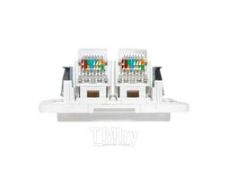 Механизм розетки Стокгольм RJ-45 2-местной белый EKF EYK02-035-10