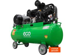 Компрессор ECO AE-1005-2 (580 л/мин, 8 атм, ременной, масляный, ресив. 100 л, 380 В, 3.00 кВт)