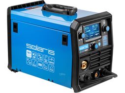 Полуавтомат сварочный ALUMIG-230DP SYNERGY (230В, MIG / SPOT / FLUX / MMA / TIG / PULSE / DP, синергетич.программы, евроразъем, горелка 3 м) SOLARIS SL1539-2