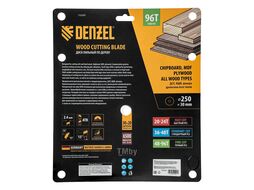 Пильный диск по дереву ф250 х 30 мм, 96 зубьев Denzel 733597