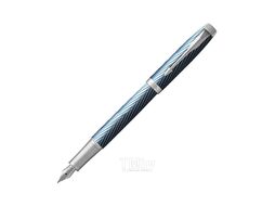 Ручка перьевая F "IM Premium Blue Grey CT" метал., подарочн. упак., голубой/серебристый, патрон синий Parker 2143651