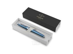 Ручка перьевая F "IM Premium Blue Grey CT" метал., подарочн. упак., голубой/серебристый, патрон синий Parker 2143651