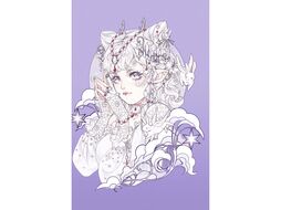 Книга записная А6 110*145 мм, 80 стр., клет. "Fairy (Эксклюзив)" обл. soft touch, тиснение фольгой, сиреневый Эксмо КЗФ6804091