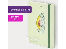 Блокнот с резинкой в клетку 96л, А5 145х203 BRAUBERG 113733