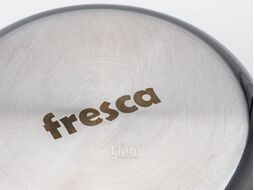 Кастрюля из нержавеющей стали 2,6 л/18 см со стеклянной крышкой Fresca BB102418