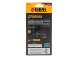 Сверло ступенчатое, 9-36 мм, Р6М5, 6-гр. хвостовик Denzel 723605