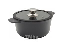 Кастрюля универсальная АЛА 4,0л со стеклянной крышкой "Diamond Induction" VICTORIA D08 4,0G