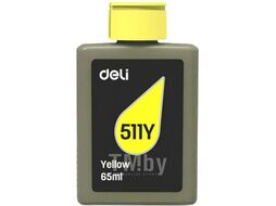 Чернила (желтый) 65мл Deli 511Y
