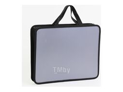 Папка для тетрадей А4 "Back to school" молния, пласт., оранжевый Listoff ПП40110