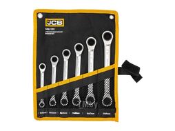 Ключи накидные трещоточные, набор 6пр. JCB JCB-50621M