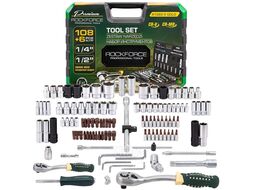 Набор инструментов 108+6пр. 1/4" 1/2" 6pt RockFORCE RF-41082-5 GOLD