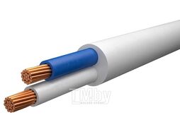 Провод ПВСм 2х2,5 (бухта 100м) Б (белый, ГОСТ 7399-97) БелРосКабель