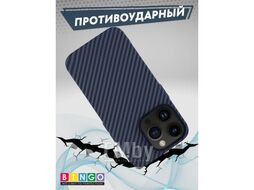 Бампер BINGO Carbon для APPLE iPhone 12/12 Pro синий