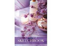 Скетчбук-блокнот А5 40л. на склейке "Нежный флёр", 100г/м2, глянц. лам., жесткая подложка Hatber 40Б5лAк/087791