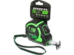 Рулетка Fort 7,5м/25 мм, магнит, автостоп, лента -2стор шкала- нейлон EFFECTA 581725