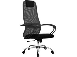 Кресло Metta SU-BK130-8 PL Темно-серый / Черный (SU-BP-8/подл.130/осн.001)
