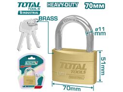 Замок навесной латунный 70мм TOTAL TLK32702
