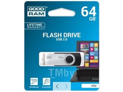Usb flash накопитель Goodram UTS2 64GB Black (UTS2-0640K0R11)