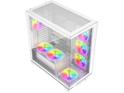 Корпус 1stPlayer Mi8 без БП White (MI8-WH-3FC7R-W-1FC7-W)