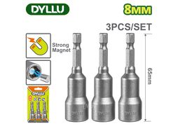 Торцевая магнитная насадка 8x65 мм DYLLU DTWR2K08 (3 шт)