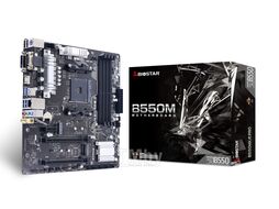 Материнская плата SocAM4 B550MX/E PRO Biostar B550 4xDDR4, PCle 4.0 x16, 2xM.2, 6xUSB2/6xUSB3.1, Glan, HDMI 4K+VGA/DVI, mATX