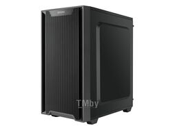 Корпус CL550 GINZZU mATX, 2*USB2+1*USB3, решетка, стекло, блок питания снизу, кулер до 160мм, видеокарта до 310мм, черный